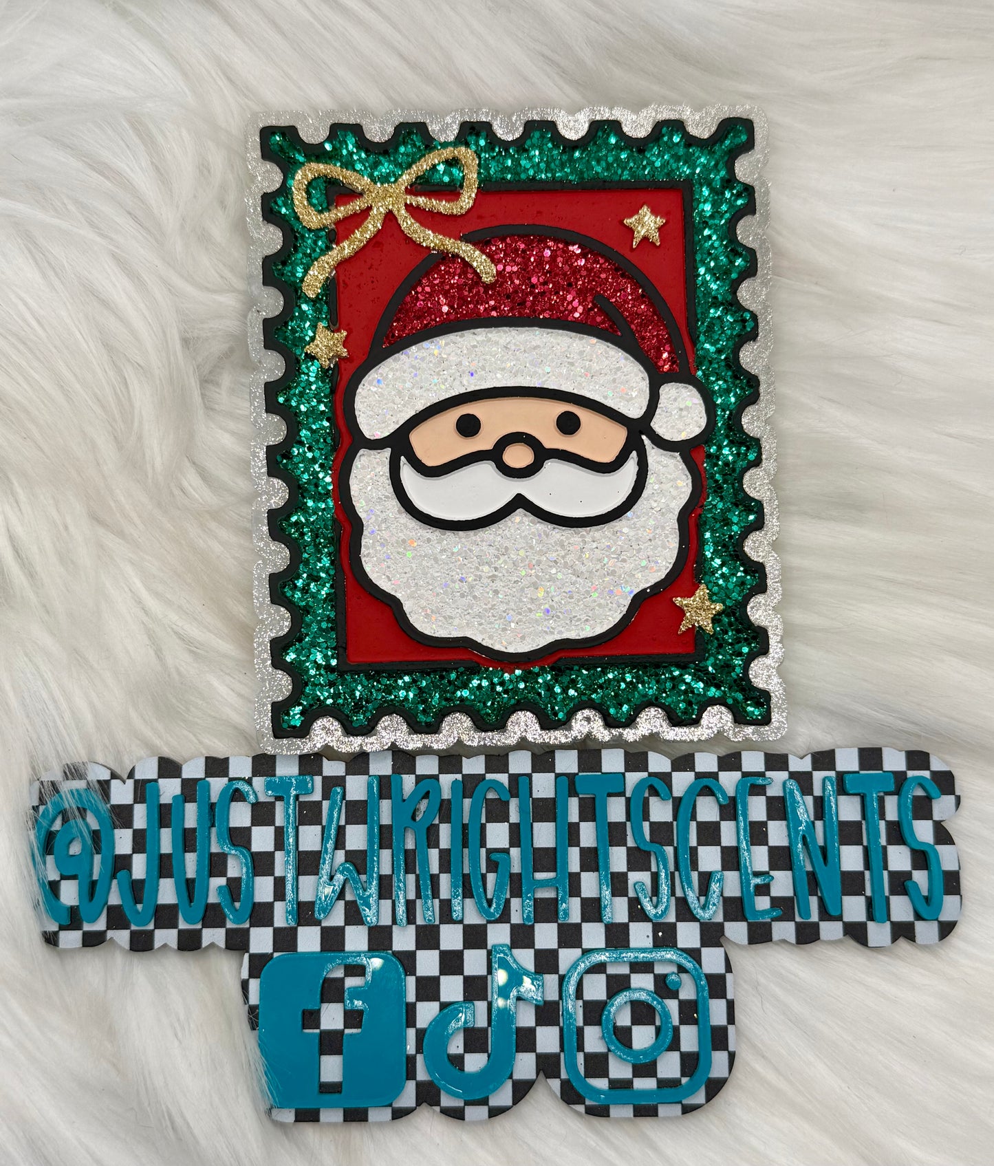 Santa Stamp (Christmas)- pumpkin pecan waffles