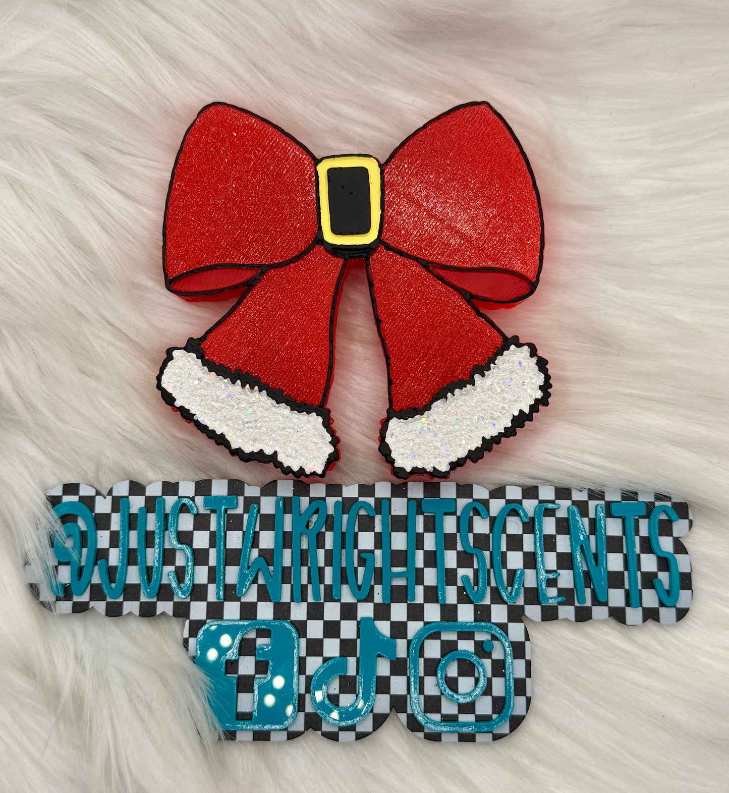 Santa Bow- butt naked