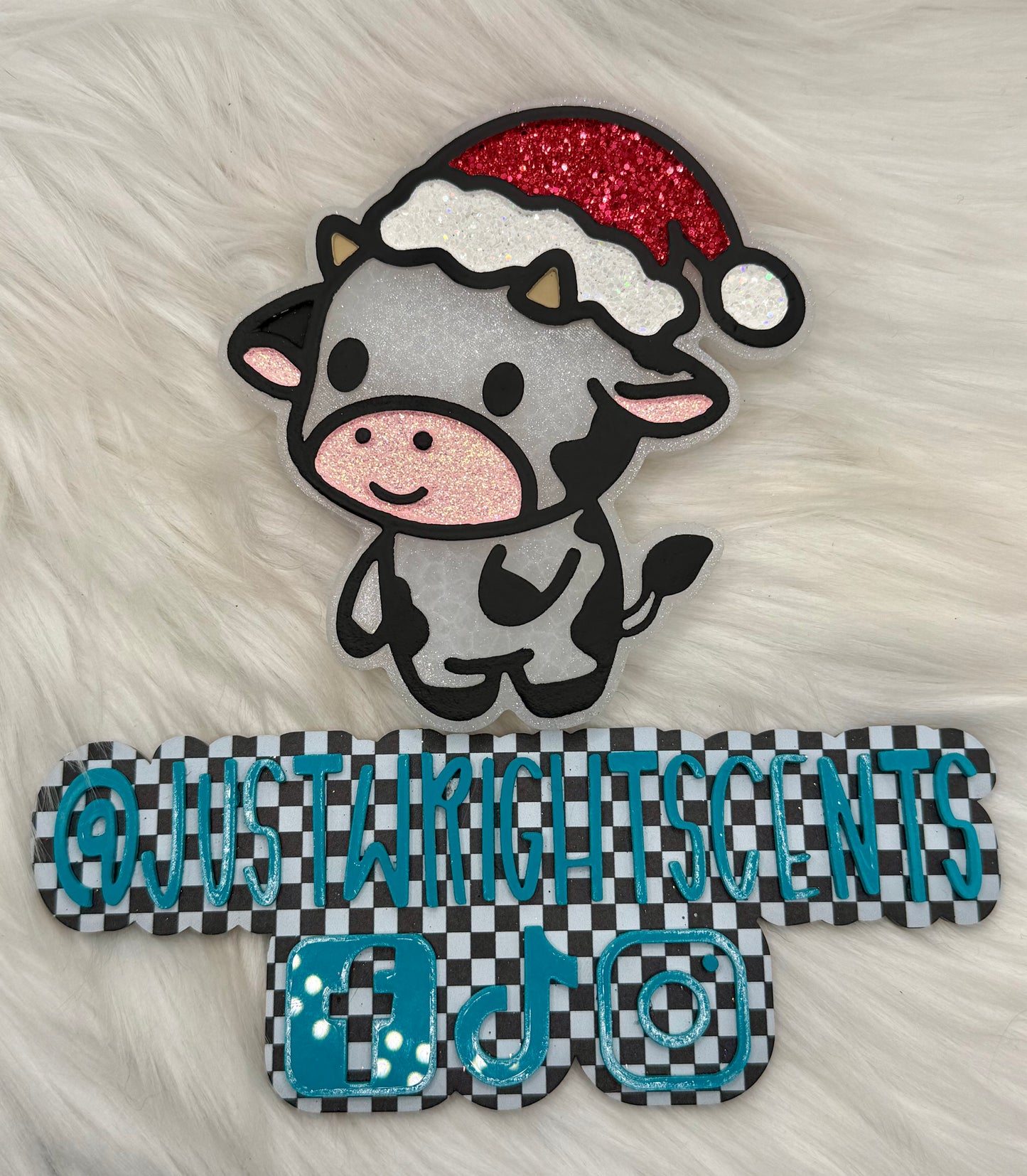 Christmas Cow- butt naked