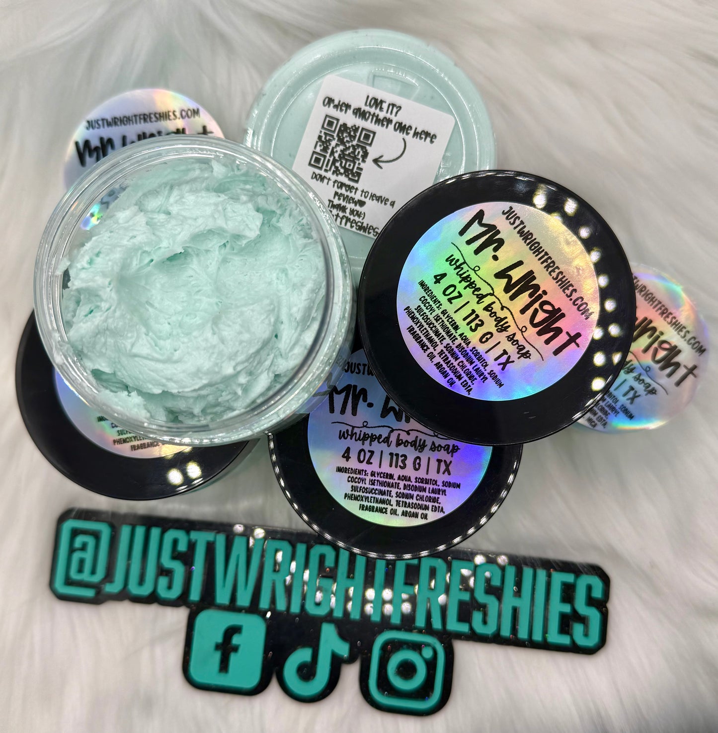 Mr Wright Whipped Body Soap- 4oz