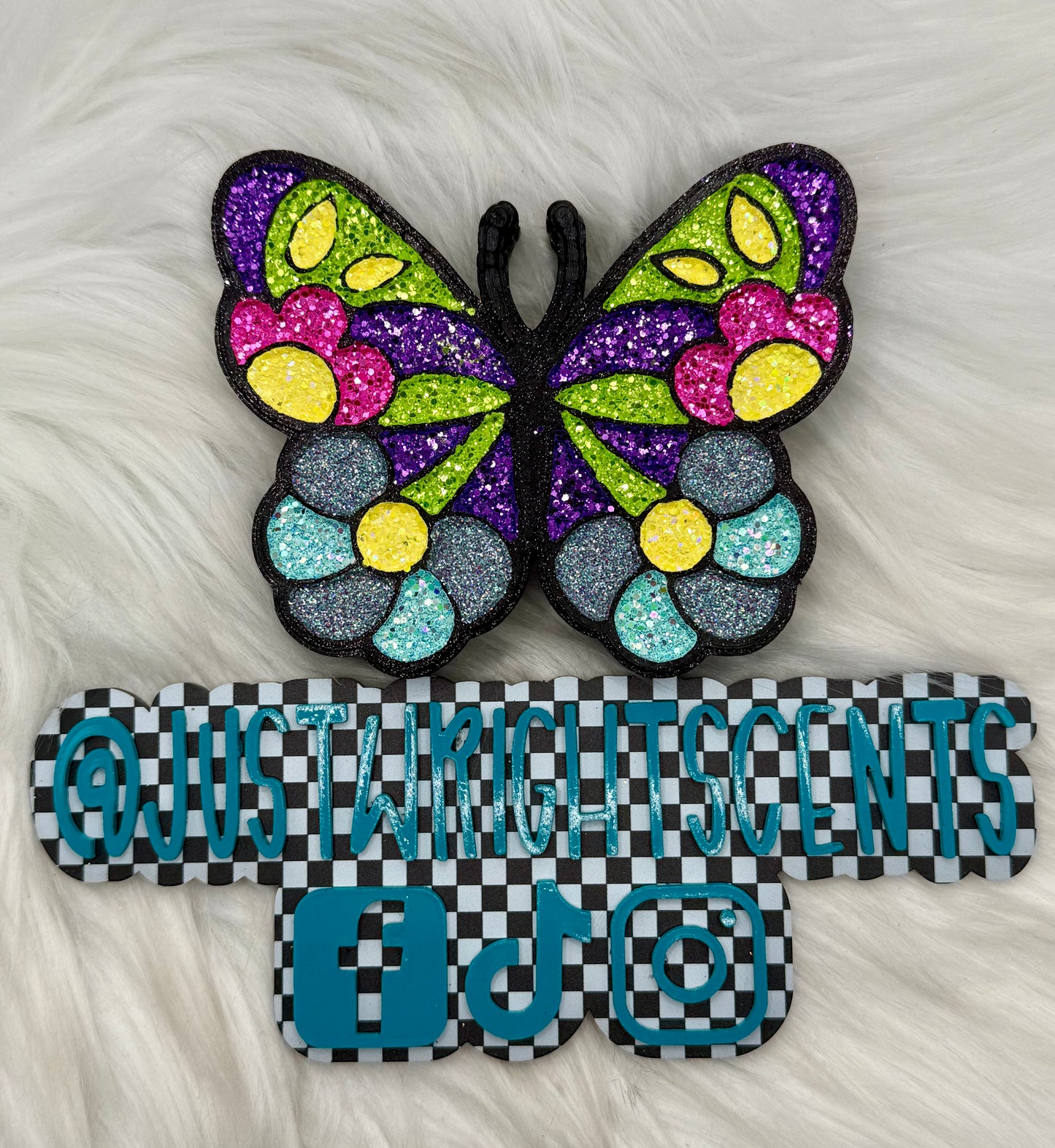 Retro Butterfly- pink chiffon