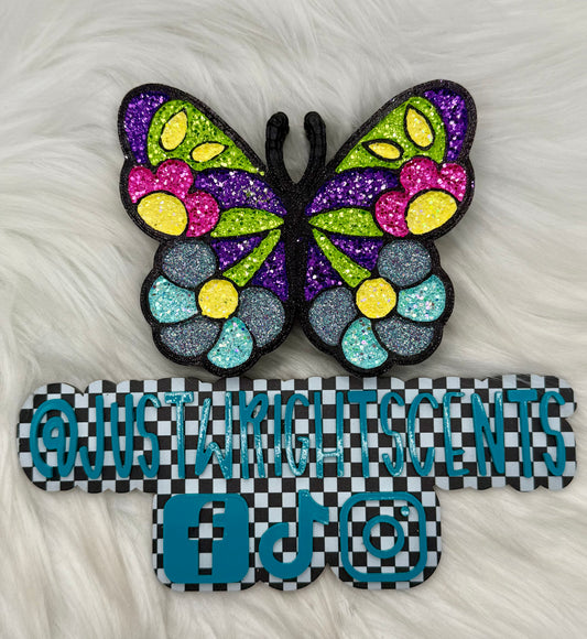 Retro Butterfly- pink chiffon