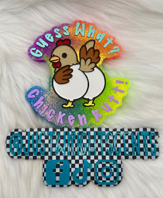 Chicken Butt- pink chiffon