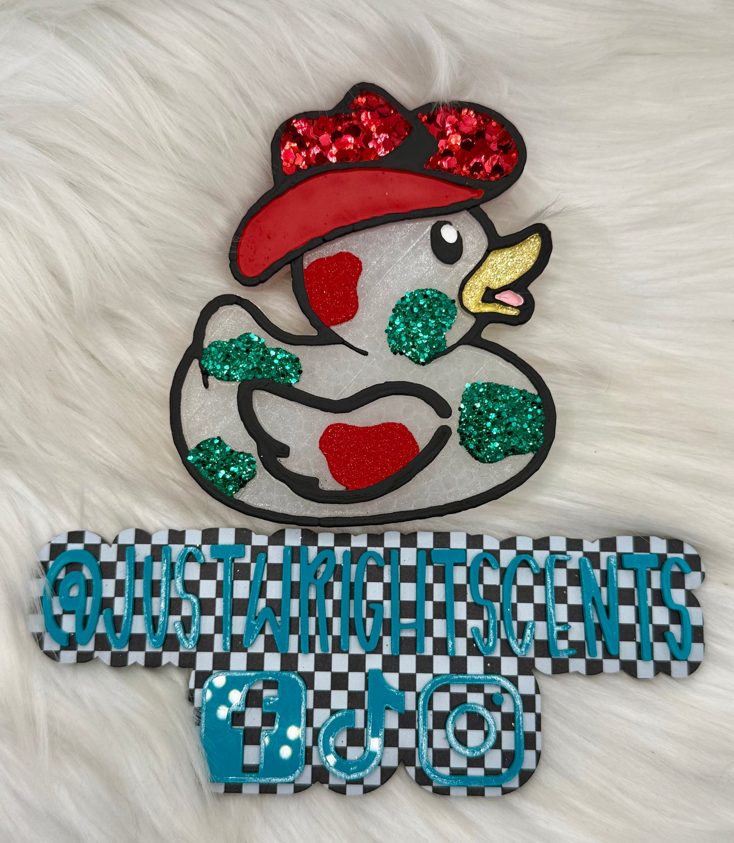 Christmas Duck- blueberry pancakes