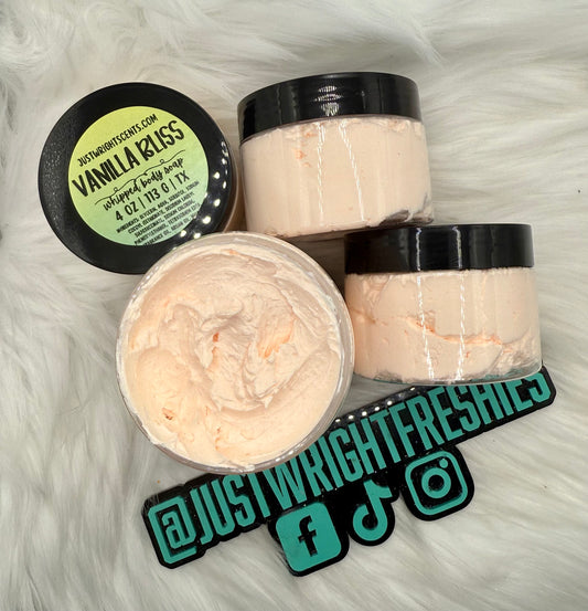 Vanilla Bliss Whipped Body Soap- 4oz