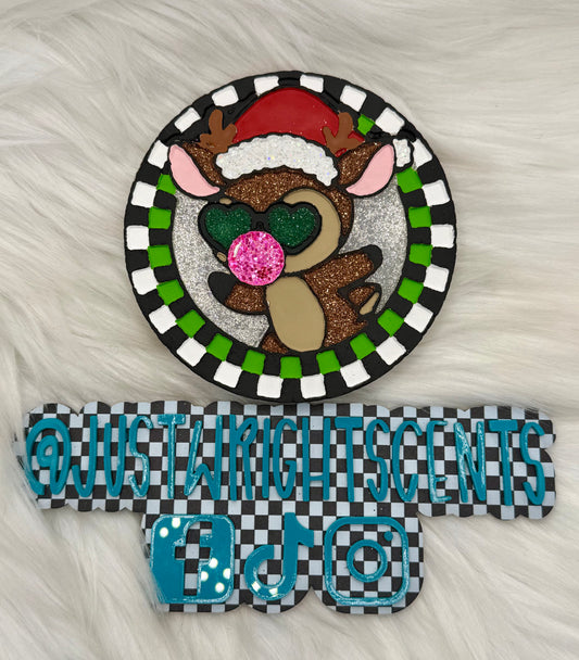 Checkered Reindeer- snack cake